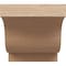 Ekena Millwork 6in. W x 6in. H x 28in. L Newport Woodgrain TimberThane Rafter Tail, Primed Tan RFTUR06X06X28NEWRCPR - alternate 2
